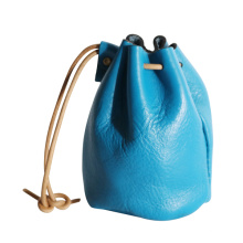 Véritable sac à cordon en cuir pièce de monnaie pochette de bijoux mignon Mini sacs à main d&#39;argent